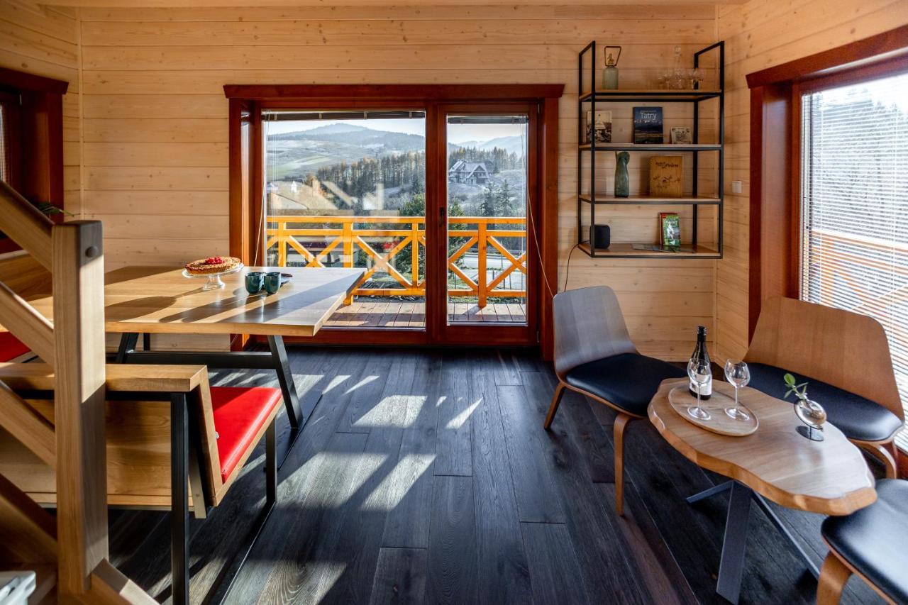 Houten Vakantiewoning "Reisnaarpolen" Royaal Ontbijt, Sauna En Hottub Czarna Góra Extérieur photo