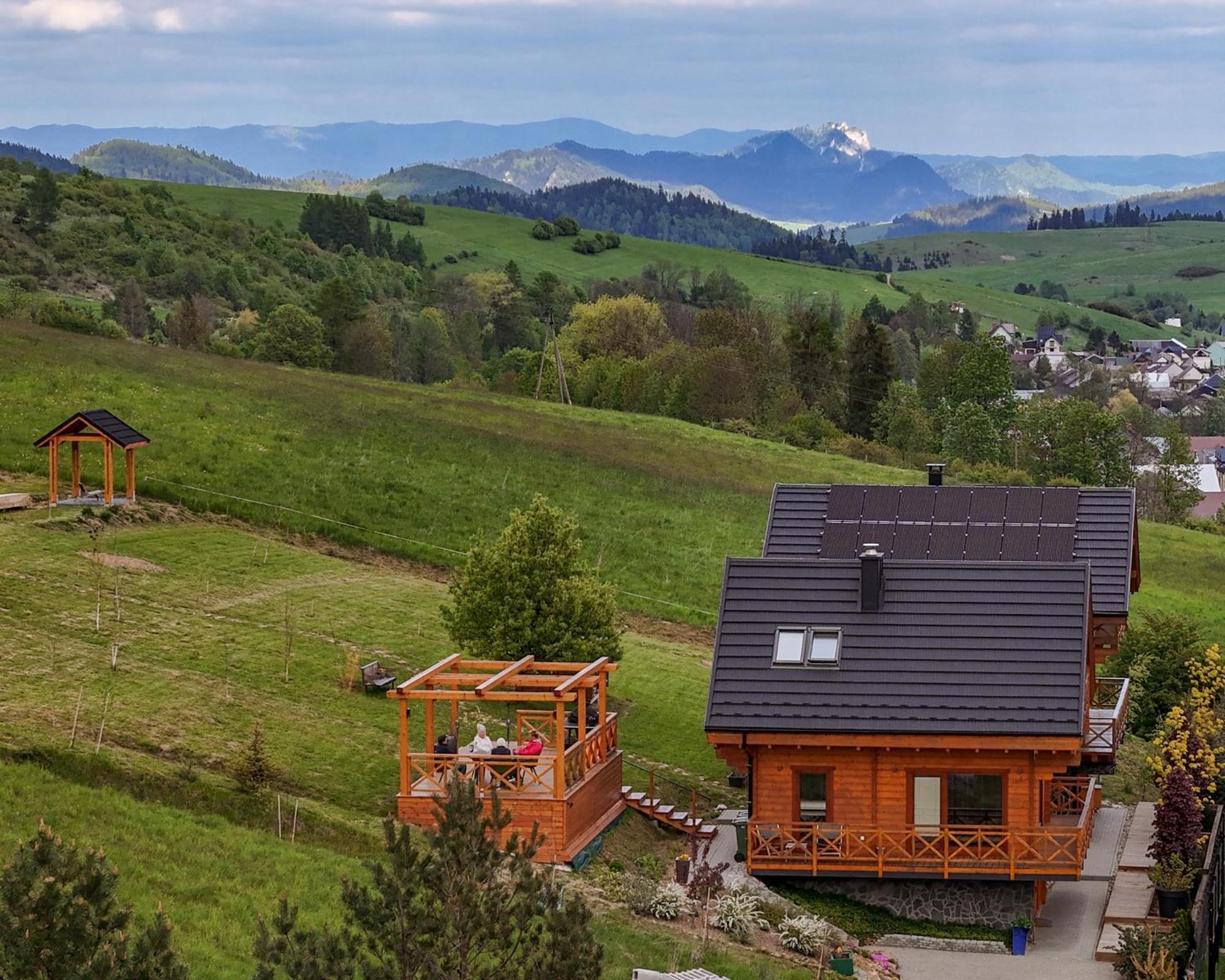 Houten Vakantiewoning "Reisnaarpolen" Royaal Ontbijt, Sauna En Hottub Czarna Góra Extérieur photo